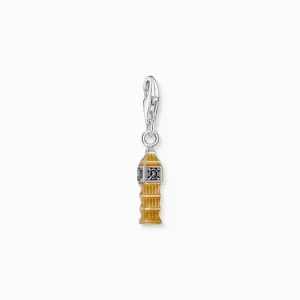 Sterling Silber Emaille LONDON Big Ben Anhänger 2121-691-19 Thomas Sabo Sammelbare Charms