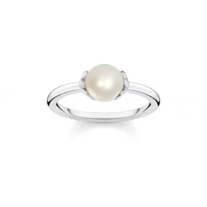 Sterling Silber Süßwasserperle Zirkonia Stern Ring TR2298-167-14 Thomas Sabo Ringe