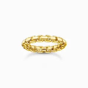 Sterling Silber vergoldete Box Chain Ring TR2502-413-39 Thomas Sabo Ringe