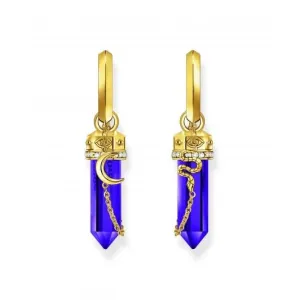 Sterling Silber vergoldete Imitat-Amethyst Ketten-Ohrringe CR722-414-13 Thomas Sabo Ohrringe