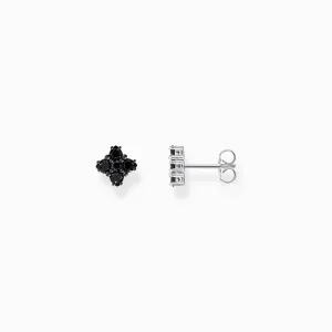 Sterling Silber Heritage Kreuz Schwarze Zirkonia Stecker Ohrringe H2171-643-11 Thomas Sabo Ohrringe