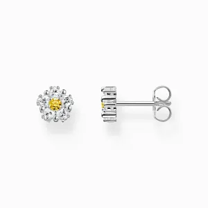Sterling Silber Niedliche Gänseblümchen kleine Stecker Ohrringe H2297-051-4 Thomas Sabo