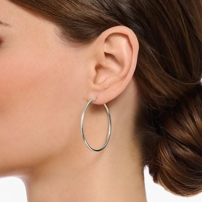 Sterling Silber Mittelgroße Creolen Ohrringe CR728-001-21 Thomas Sabo Ohrringe