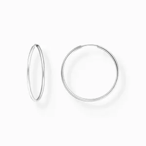 Sterling Silber Mittelgroße Creolen Ohrringe CR728-001-21 Thomas Sabo Ohrringe