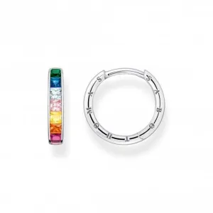 Sterling Silber Pavé Ohrringe mit bunten Steinen CR668-477-7 Thomas Sabo Ohrringe