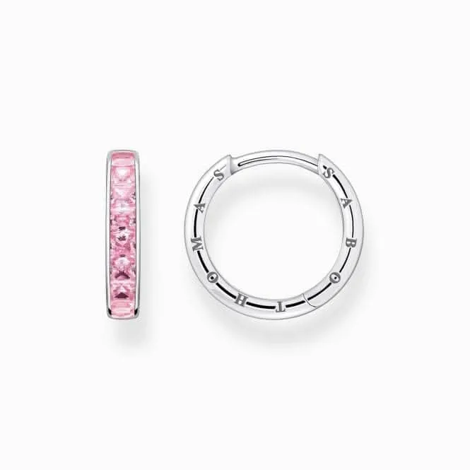Sterling Silber Rosa Pavé-Steine Ohrringe CR668-051-9 Thomas Sabo Ohrringe
