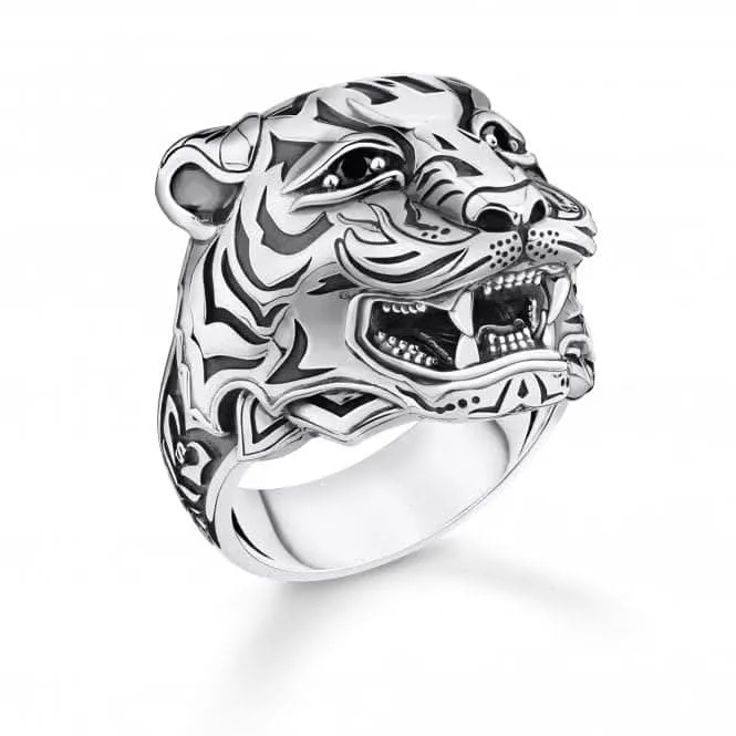 Sterling Silber Kraftvoller Tiger Ring TR2294-643-21 Thomas Sabo Ringe