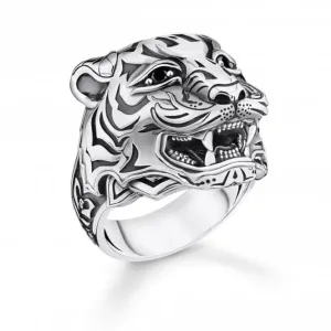 Sterling Silber Kraftvoller Tiger Ring TR2294-643-21 Thomas Sabo Ringe