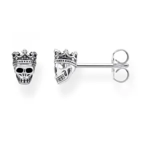 Sterling Silber Totenkopf König Ohrstecker H2111-643-11 Thomas Sabo Ohrringe