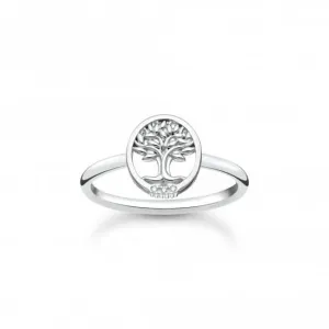 Sterling Silber Baum Der Liebe Weiß Ring TR2375-051-14 Thomas Sabo Ringe