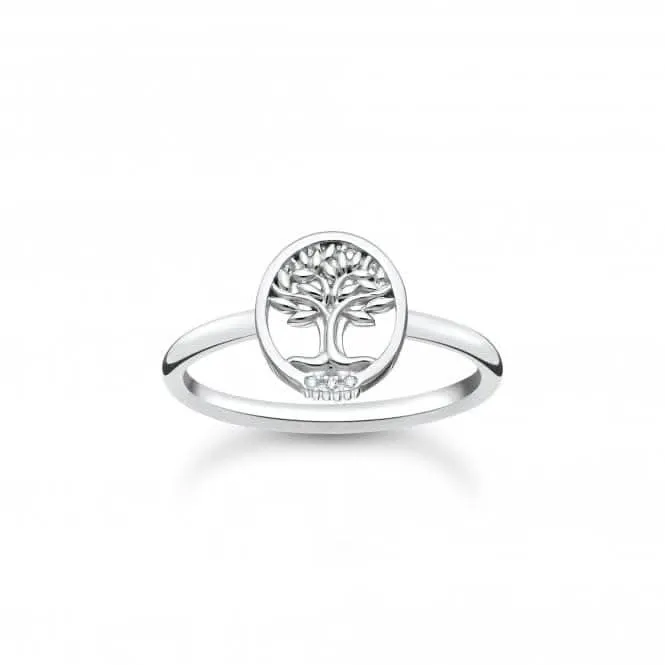 Sterling Silber Baum Der Liebe Weiß Ring TR2375-051-14 Thomas Sabo Ringe