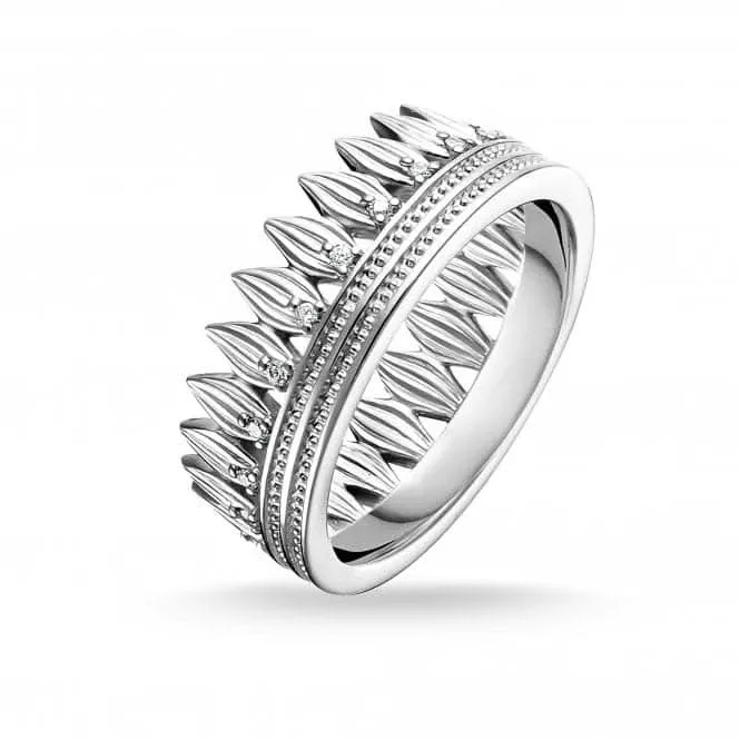 Sterling Silber Weißes Blatt Ring TR2282-051-14 Thomas Sabo Ringe