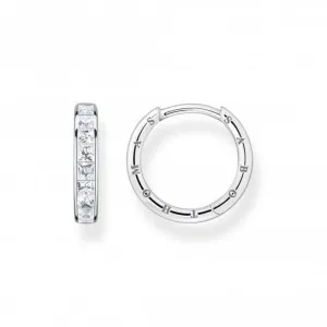 Sterling Silber Weiße Pavé-Steine Ohrringe CR668-051-14 Thomas Sabo Ohrringe
