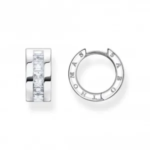 Sterling Silber Weiße Pavé-Steine Ohrringe CR670-051-14 Thomas Sabo Ohrringe