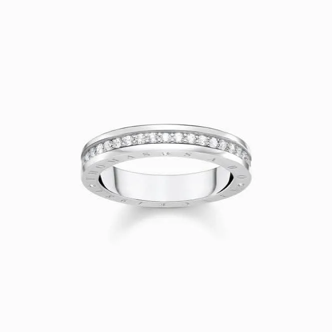 Sterling Silber Weiß Pavé-Steine Ring TR2254-051-14 Thomas Sabo Ringe