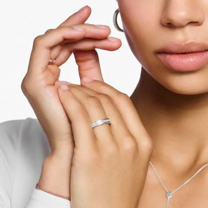 Sterling Silber Weiß Pavé-Steine Ring TR2254-051-14 Thomas Sabo Ringe