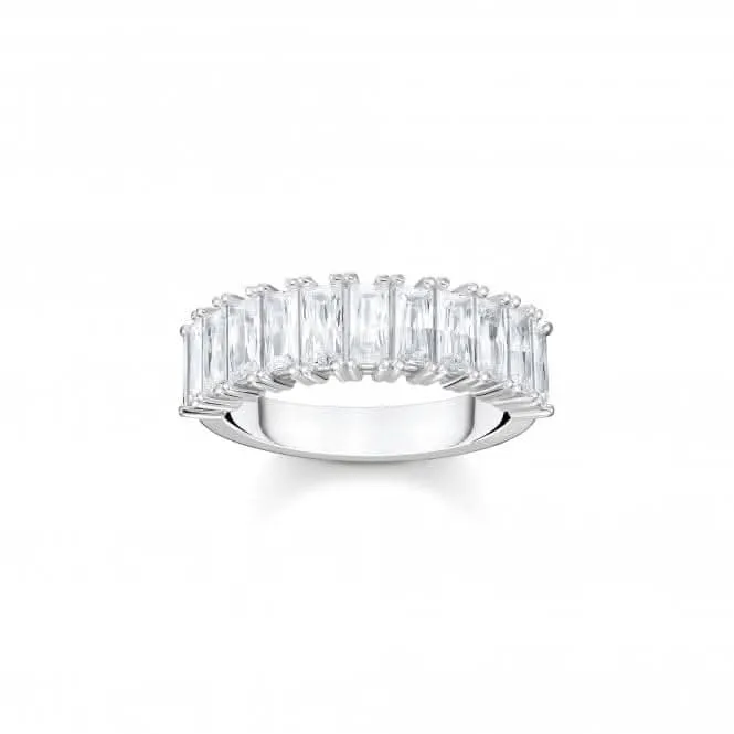 Sterling Silber Weiß Pavé-Steine Ring TR2366-051-14 Thomas Sabo Ringe