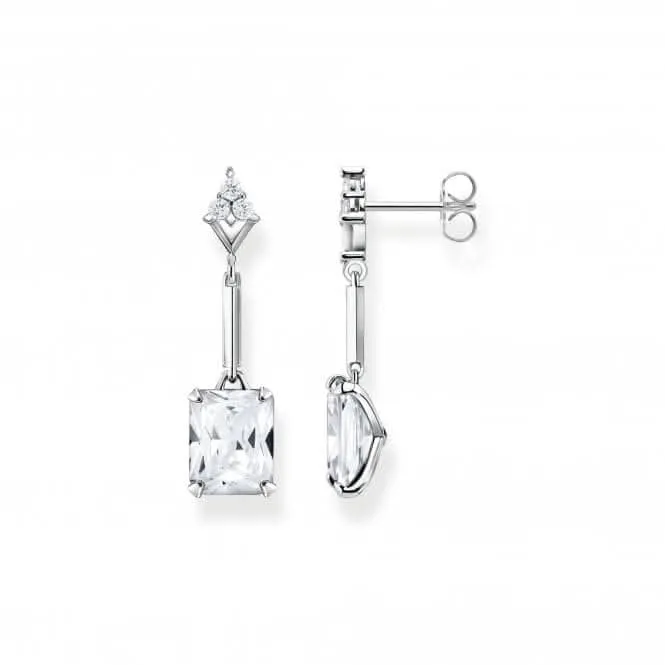 Sterling Silber Weißstein Ohrringe H2177-051-14 Thomas Sabo Ohrringe