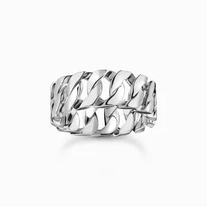 Sterling Silber Breite Kettenglied Ring TR2497-637-21 Thomas Sabo Ringe