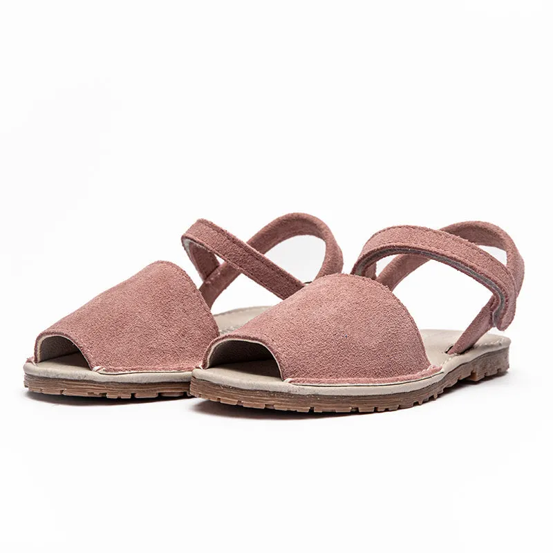 Suede Sandalen In Rosa Babykids_Childrenchic
