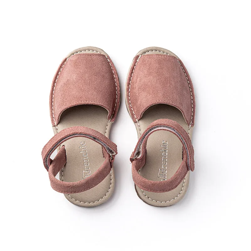 Suede Sandalen In Rosa Babykids_Childrenchic