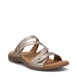 Taos Damen-Sandale mit verstellbarem Doppel-U-Riemen in Champagner