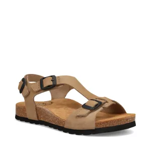 Taos Women's MVP Sandal in Oat Wildleder