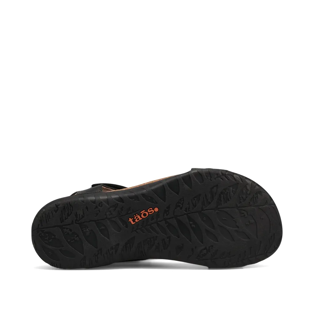Taos Damen Wunderbar Geflochtener Ledersandalette in Schwarz