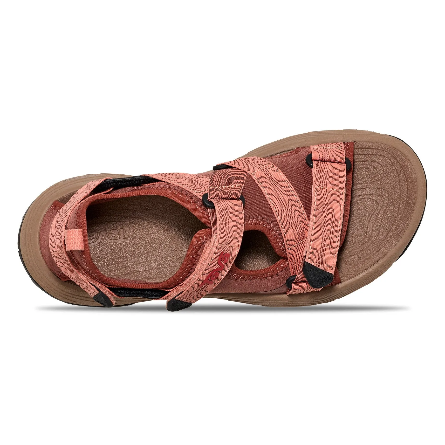 Teva Damen Grandview Max Wander-Sandale in Mahagoni/Blooming Dahlia