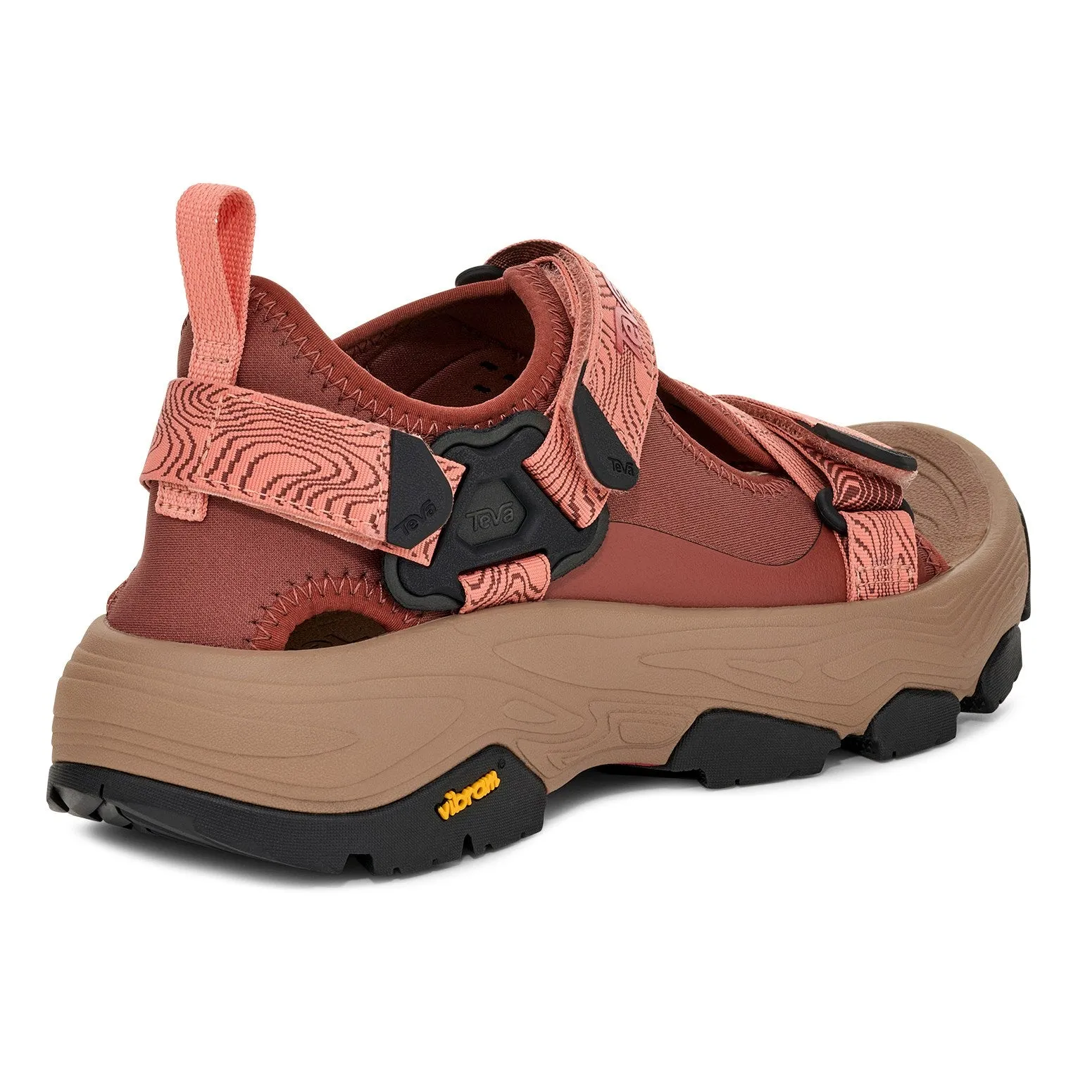 Teva Damen Grandview Max Wander-Sandale in Mahagoni/Blooming Dahlia
