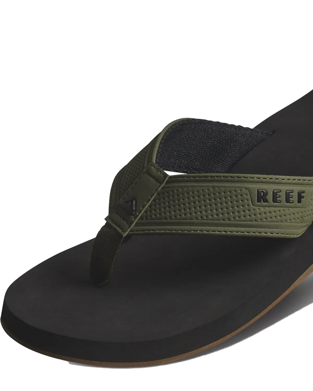 Die Layback Flip Flops in Schwarz & Olive