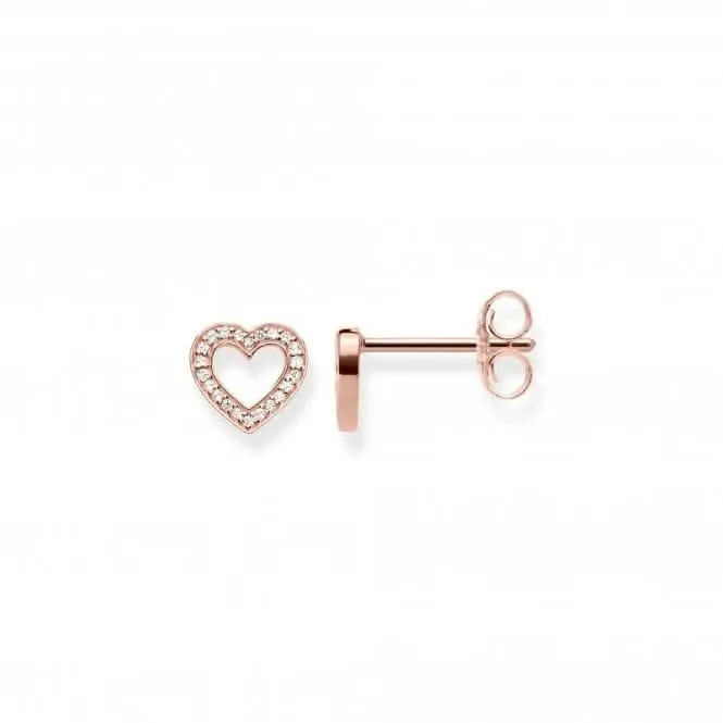 Thomas Sabo Herz Große Ohrstecker in Roségold H1945-416-14 Thomas Sabo Ohrringe