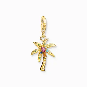 Thomas Sabo Schmuck Thomas Sabo Charm Club Vergoldetes Sterling Silber Palmen-Anhänger