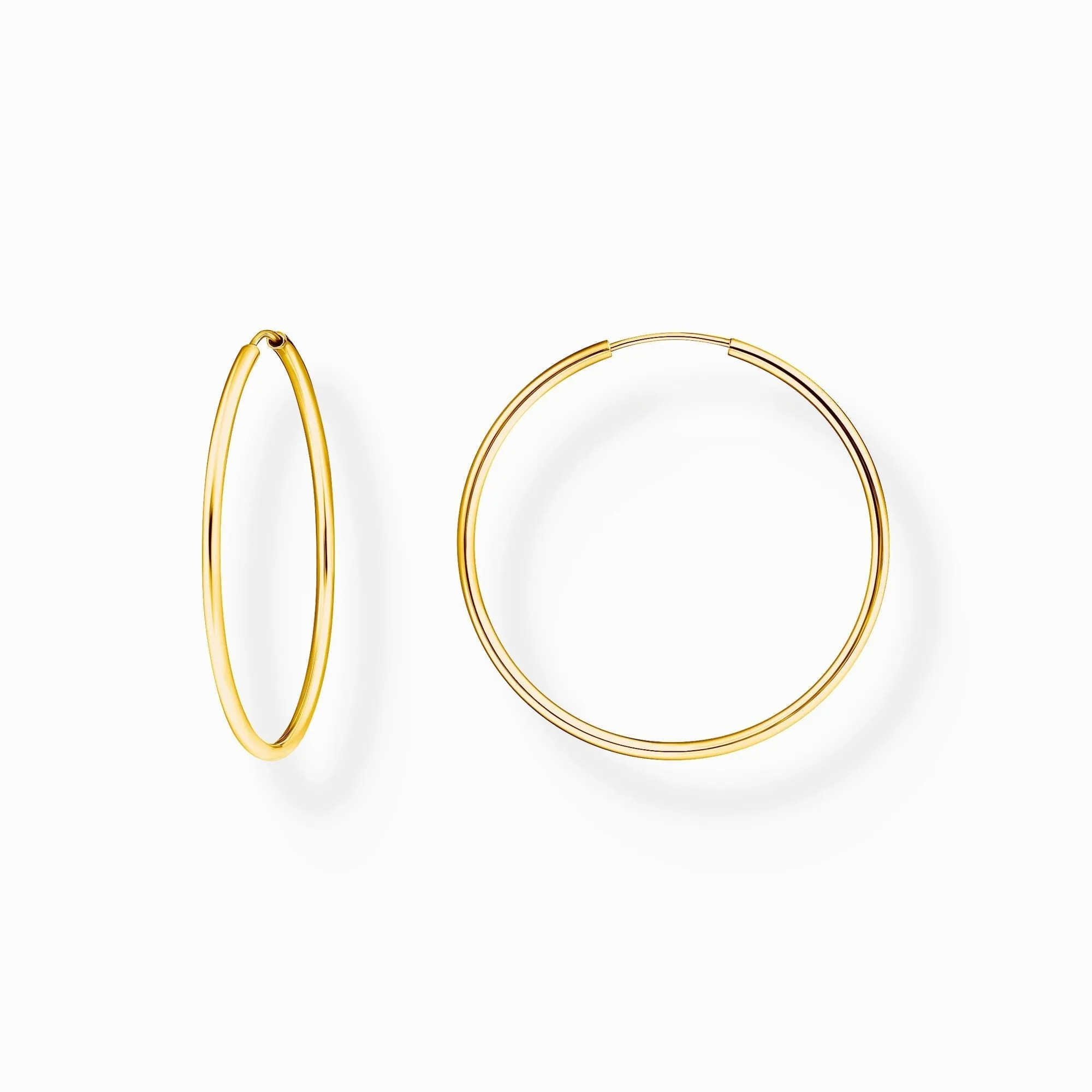 Thomas Sabo Schmuck Thomas Sabo Mittelgroße Creolen aus Sterling Silber mit Goldbeschichtung