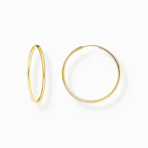 Thomas Sabo Schmuck Thomas Sabo Mittelgroße Creolen aus Sterling Silber mit Goldbeschichtung