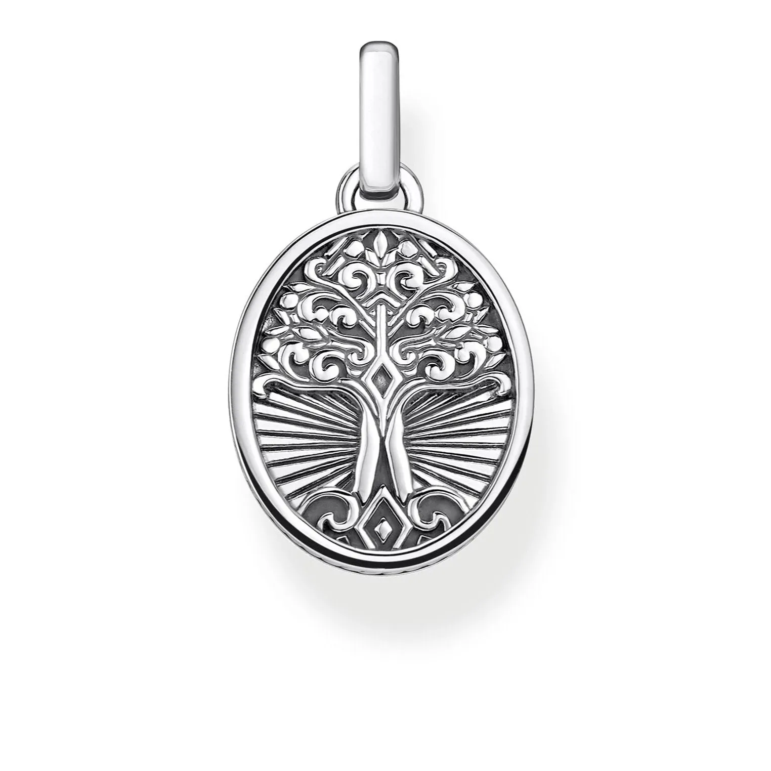 Thomas Sabo Schmuck Thomas Sabo Rebel at Heart Baum der Liebe Anhänger aus oxidiertem Sterlingsilber