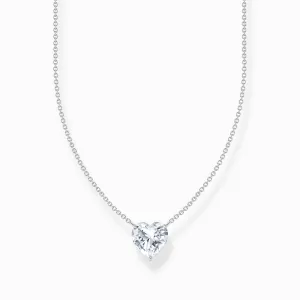 Thomas Sabo Schmuck Thomas Sabo Sterling Silber Herz Weiß Zirkonia Halskette