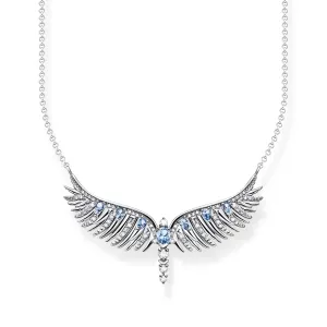 Thomas Sabo Schmuck Thomas Sabo Sterling Silber Phönix Flügel Blaue Steine Halskette