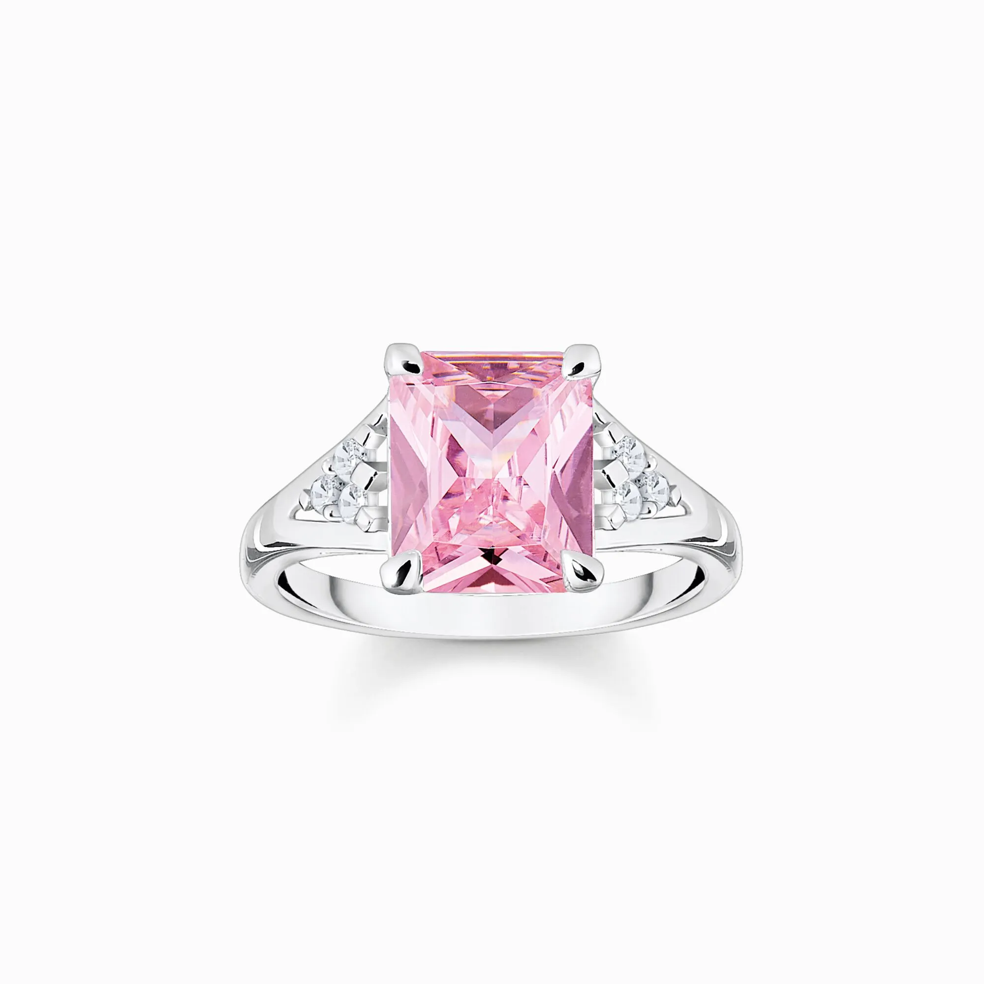 Thomas Sabo Schmuck Thomas Sabo Sterling Silber Rosa Weiße Steine Ring