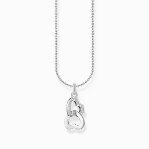 Thomas Sabo Schmuck Thomas Sabo Sterling Silber Roter Zirkonia Herz Halskette