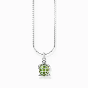 Thomas Sabo Schmuck Thomas Sabo Schildkröte Enamel Halskette aus Sterling Silber