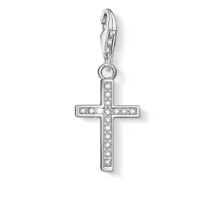 Thomas Sabo Silberschmuck Sterling Silber Thomas Sabo Charm Club Kreuz Zirkonia