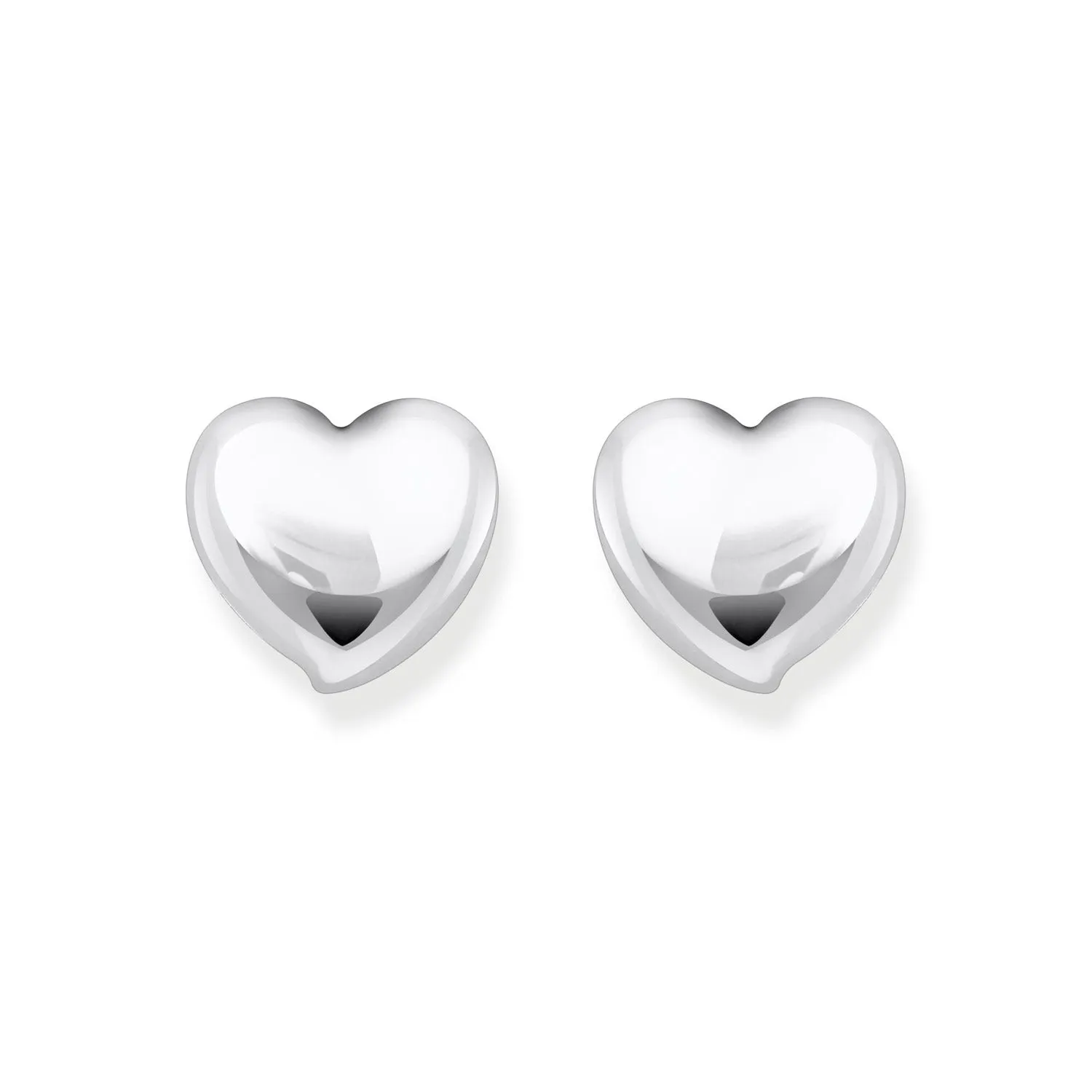 Thomas Sabo Silberschmuck Thomas Sabo Sterling Silber Mutiges Herz Stecker Ohrringe