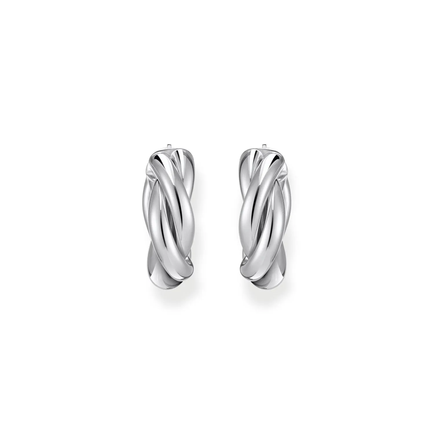 Thomas Sabo Silberschmuck Thomas Sabo Sterling Silber Essential Twisted 20mm Ohrringe