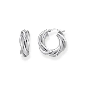 Thomas Sabo Silberschmuck Thomas Sabo Sterling Silber Essential Twisted 20mm Ohrringe