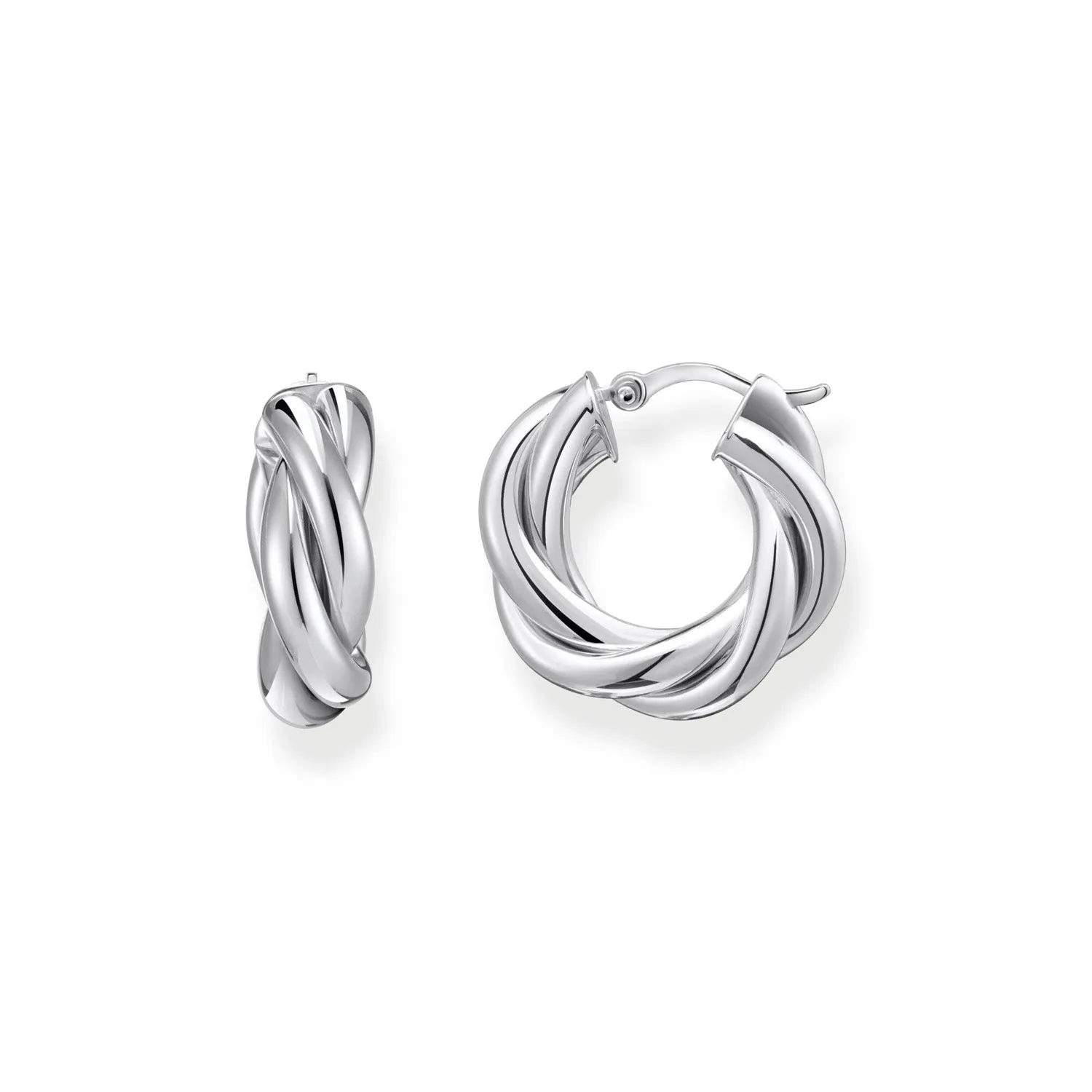 Thomas Sabo Silberschmuck Thomas Sabo Sterling Silber Essential Twisted 20mm Ohrringe