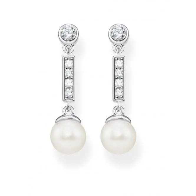 Thomas Sabo Weiße Zirkonia Perlen Ohrringe H2092-167-14 Thomas Sabo Ohrringe