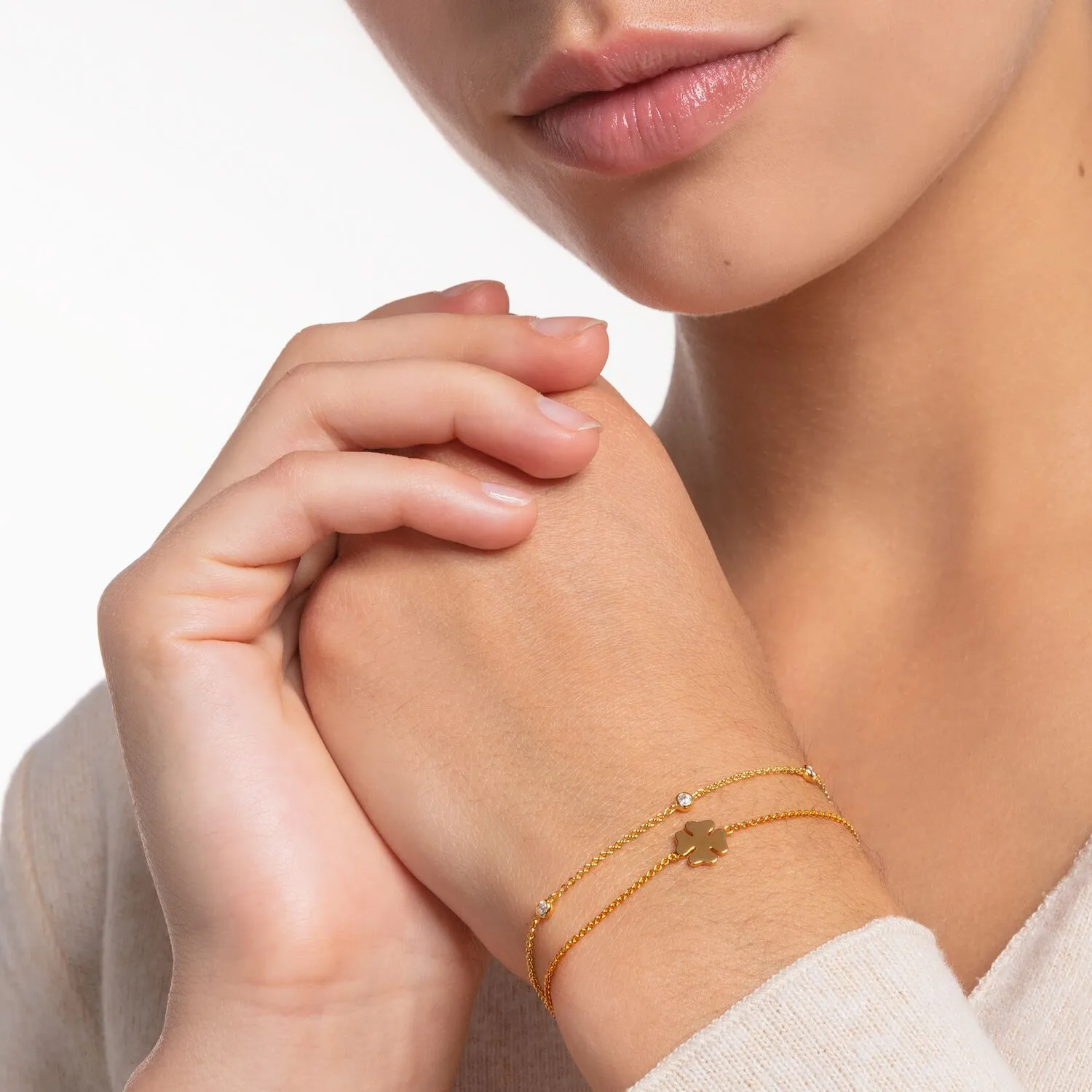 Thomas Sabo Damenarmbänder Armband mit weißen Steinen