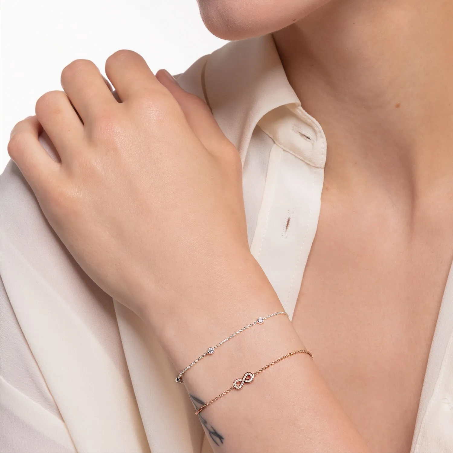 Thomas Sabo Damenarmbänder Armband mit weißen Steinen