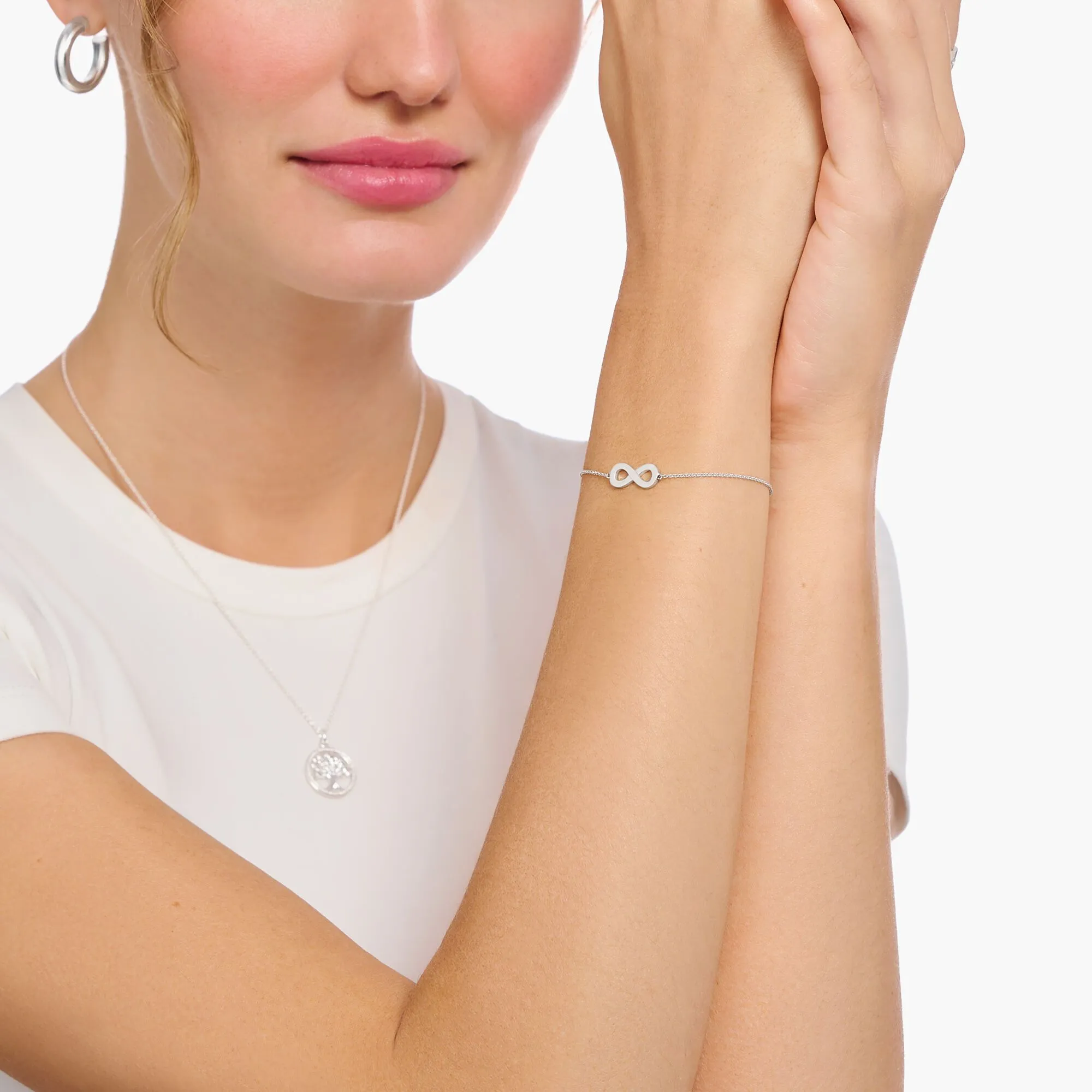 Thomas Sabo Damenarmband Armband mit Unendlichkeitsanhänger - Silber